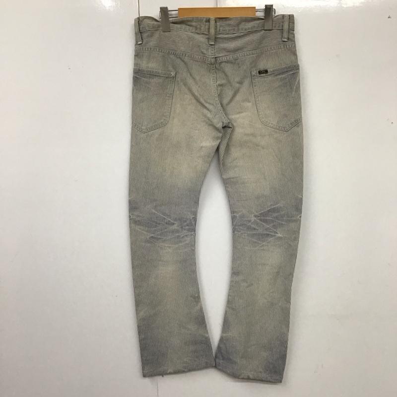 リー Lee パンツ デニム、ジーンズ スリムパンツ コーデュロイパンツ S ストライプ マルチカラー / マルチカラー /  メンズ USED 古着 中古 10126219