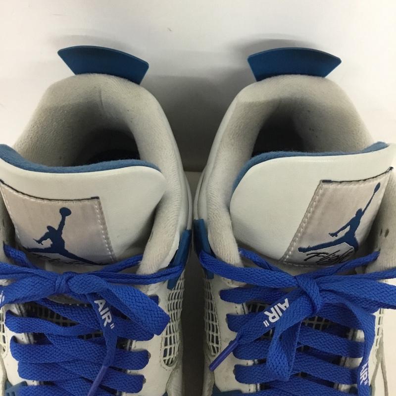 ナイキ NIKE スニーカー スニーカー FV5029-141 AIR JORDAN 4 RETRO 28cm 28.0cm ロゴ、文字 青 / ブルー / X 灰 / グレー / メンズ USED 古着 中古 10129912