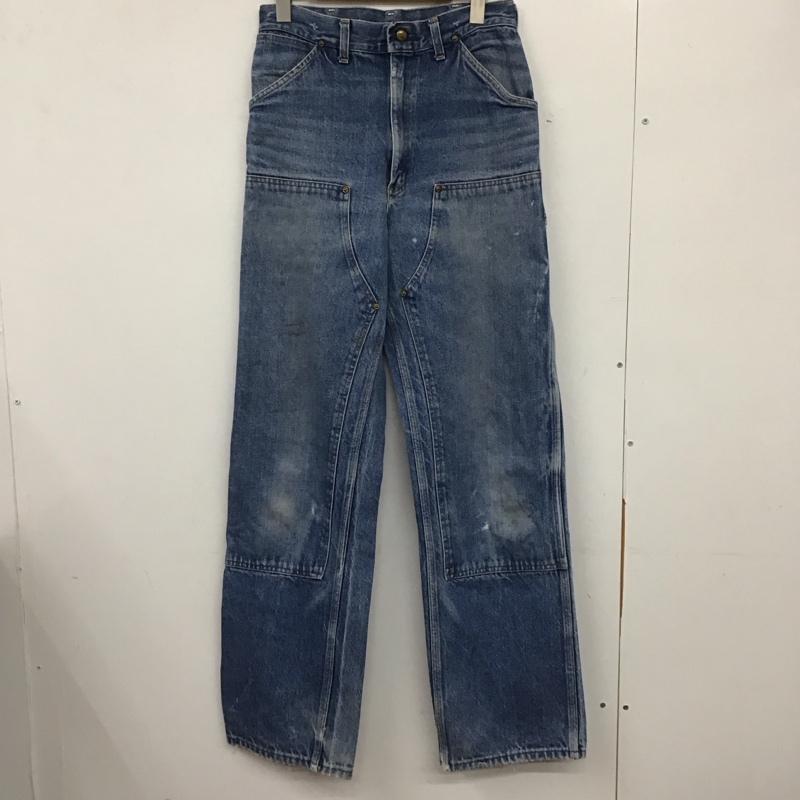 カーハート Carhartt パンツ デニム、ジーンズ デニムパンツ スリムパンツ カジュアルパンツ ロゴ、文字 インディゴ / インディゴ / メンズ USED 古着 中古 10137002