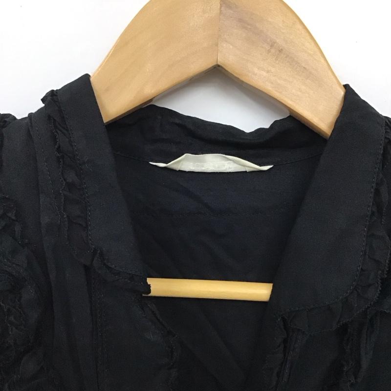ピンクハウス PINK HOUSE シャツ、ブラウス 長袖 無地 黒 / ブラック / レディース USED 古着 中古 10131795