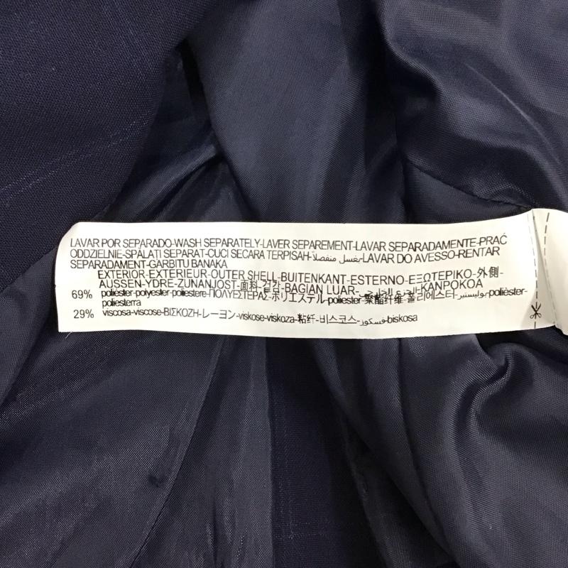 ザラ ZARA ジャケット、上着 ジャケット、ブレザー 2753 121 401 ノーカラー 34 チェック 紺 / ネイビー / レディース USED 古着 中古 10115875