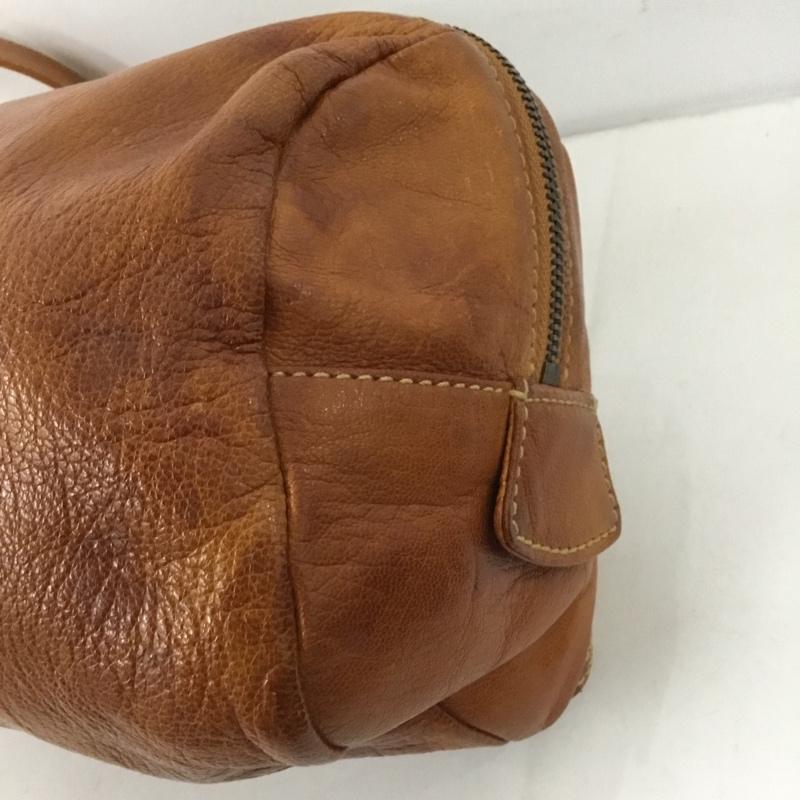 ゲンテン genten ウエストバッグ ウエストバッグ レザー ボディバッグ ロゴ、文字 茶 / ブラウン / メンズ USED 古着 中古 10128325