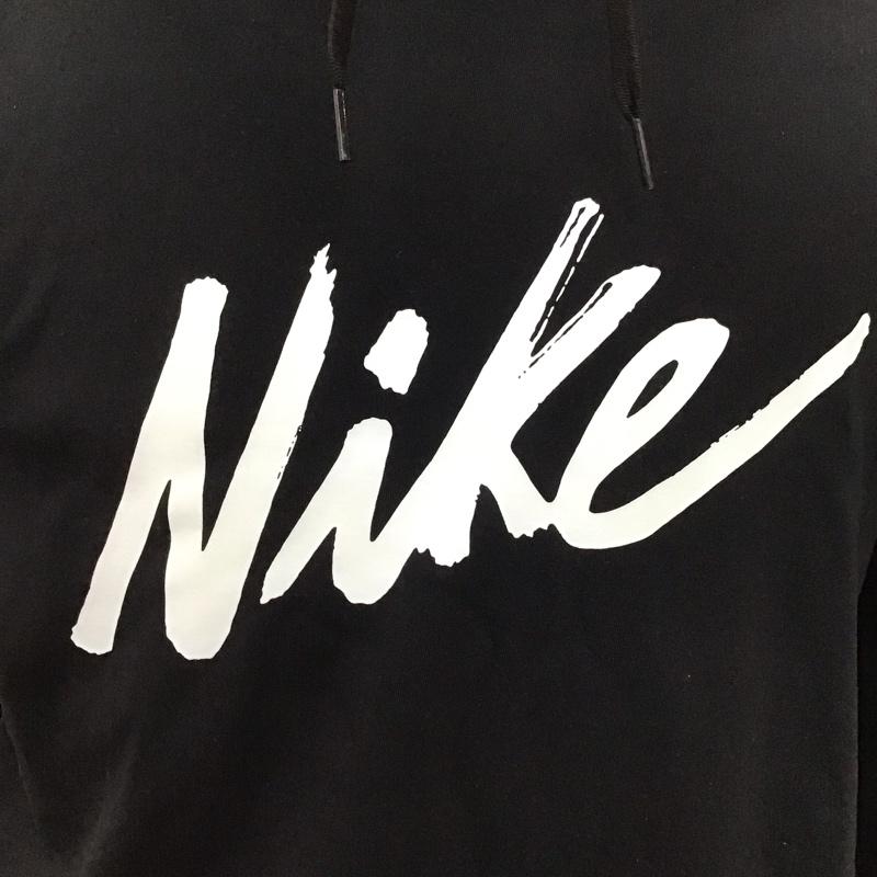 ナイキ NIKE パーカー 長袖 bv5213-011 プルオーバーパーカー スポーツウェア L ロゴ、文字 黒 / ブラック / メンズ USED 古着 中古 10124728