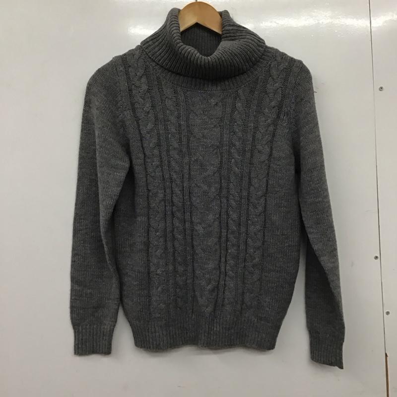 ピンクハウス PINK HOUSE ニット、セーター 長袖 タートルネック 無地 灰 / グレー / レディース USED 古着 中古 10139764