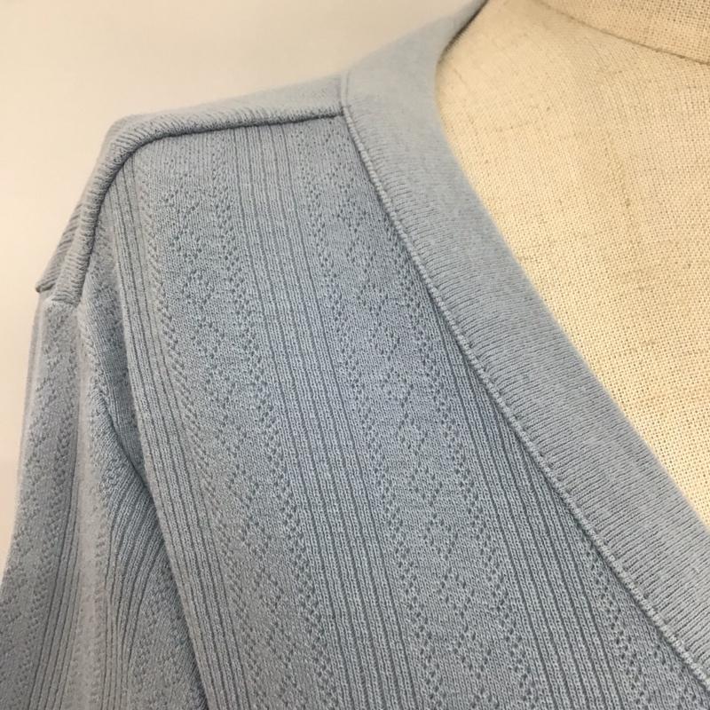 ローレンラルフローレン LAUREN RALPH LAUREN カットソー 長袖 S 無地 水色 / ライトブルー /  レディース USED 古着 中古 10108542