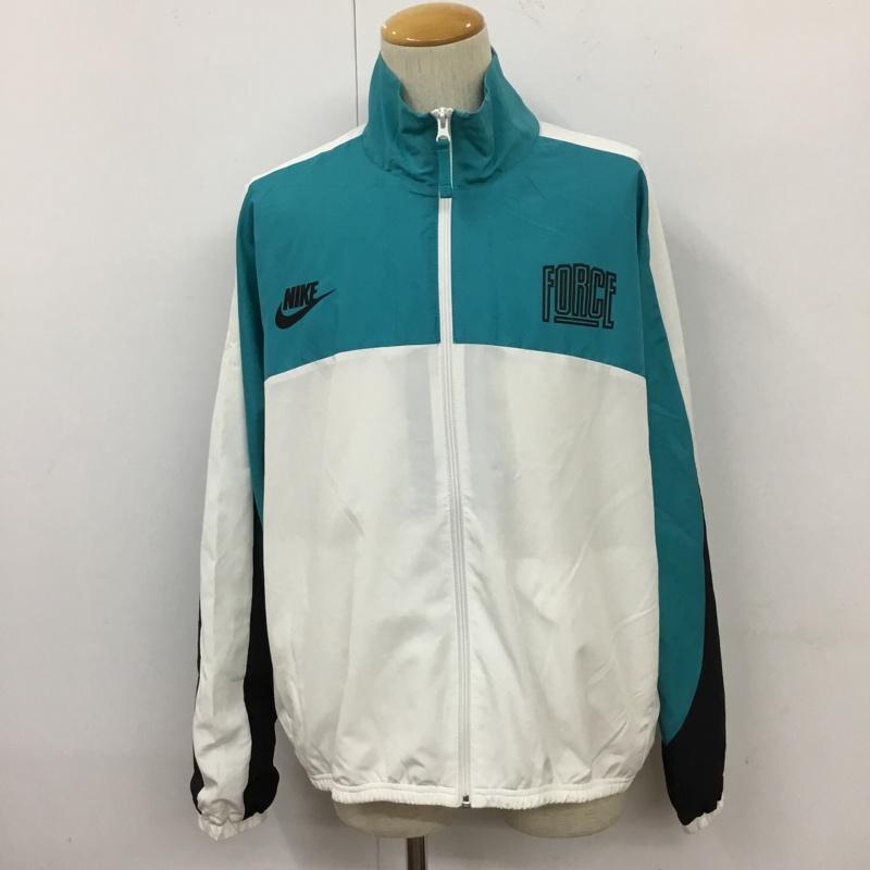 ナイキ NIKE ジャケット、上着 ジャンパー、ブルゾン FB6981-367 バスケットボールウェアスタート5ウーブンジャケット L ロゴ、文字 白 / ホワイト / X 青 / ブルー / メンズ USED 古着 中古 10110013