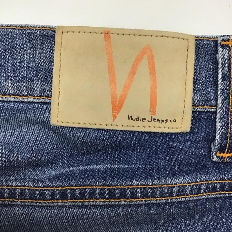 ヌーディージーンズ Nudie Jeans パンツ デニム、ジーンズ N412 DARK USED DENIM ストレッチ 31インチ 無地 青 / ブルー /  メンズ USED 古着 中古 10121328