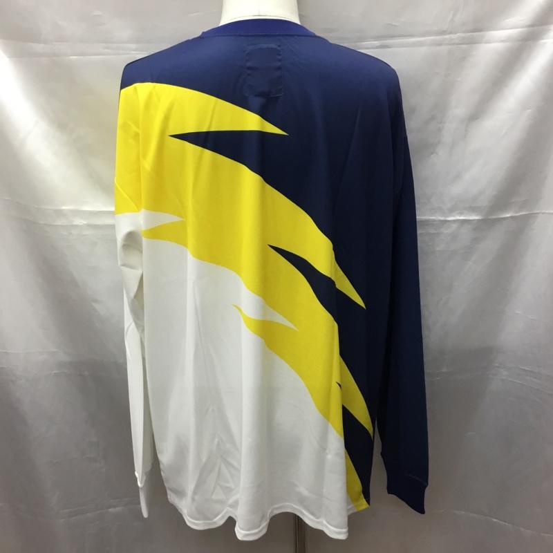 チャレンジャー CHALLENGER カットソー 長袖 CLG-CS 022-003 Gary YAMAMOTO LS WARM UP TEE タグ付き L ロゴ、文字 白 / ホワイト / X 黄 / イエロー / X 紺 / ネイビー /  メンズ USED 古着 中古 10109676