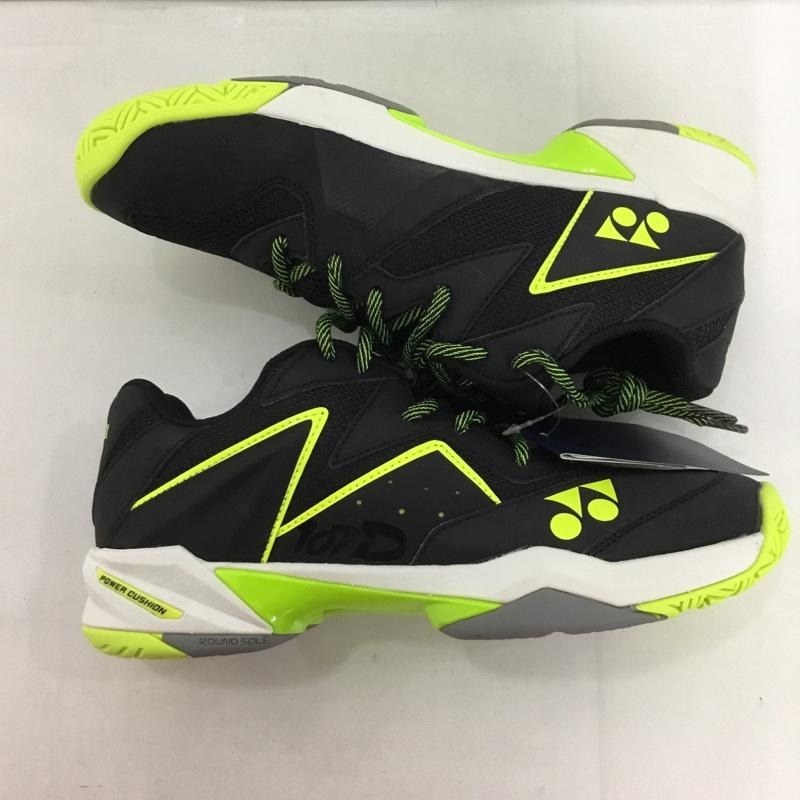 ヨネックス YONEX カジュアルシューズ カジュアルシューズ SHT107D パワークッション POWER CUSHION 107D テニス 24.5cm 無地 黒 / ブラック / X 黄 / イエロー / レディース USED 古着 中古 10125880