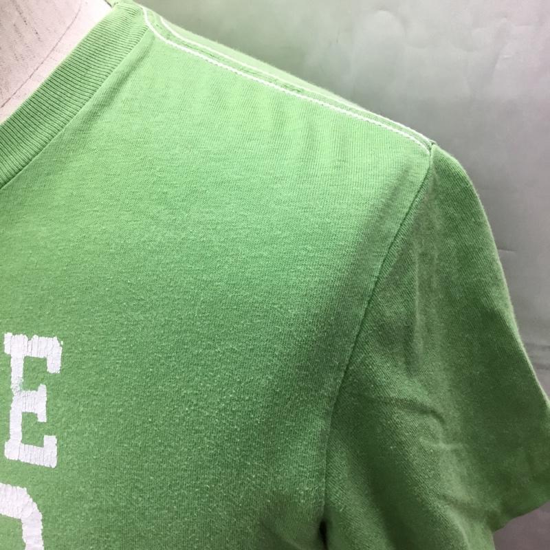 アバクロンビーアンドフィッチ ABERCROMBIE&FITCH Tシャツ 半袖 半袖カットソー プリントTシャツ クルーネックカットソー L ロゴ、文字 緑 / グリーン /  メンズ USED 古着 中古 10108966