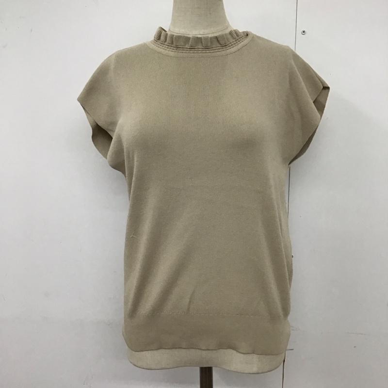 テチチ Te chichi ベスト ベスト ノースリーブカットソー ニットベスト プルオーバー FREE 無地 ベージュ / ベージュ / レディース USED 古着 中古 10124123