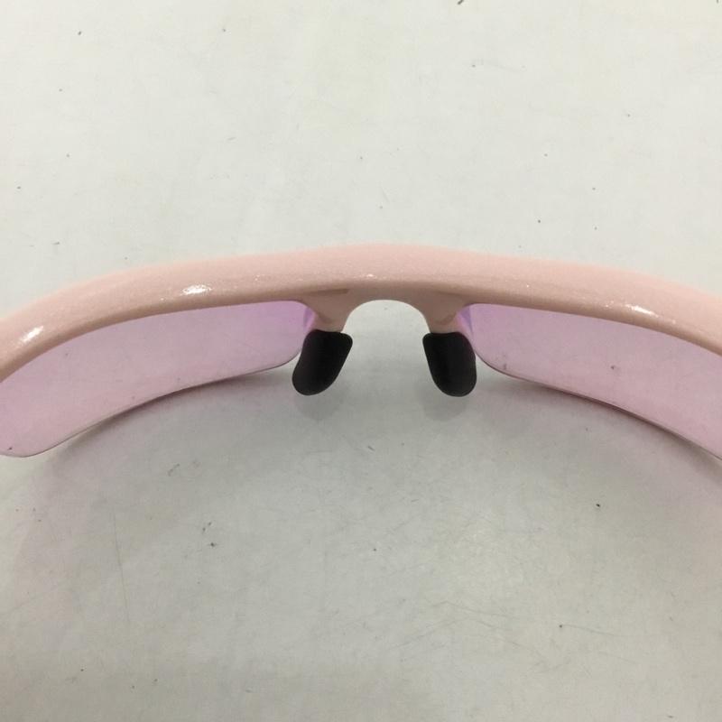 オークリー OAKLEY めがね・サングラス サングラス 03-886J FLAK JACKET スポーツサングラス ミラーレンズ 箱有 ロゴ、文字 桃 / ピンク / メンズ USED 古着 中古 10129389