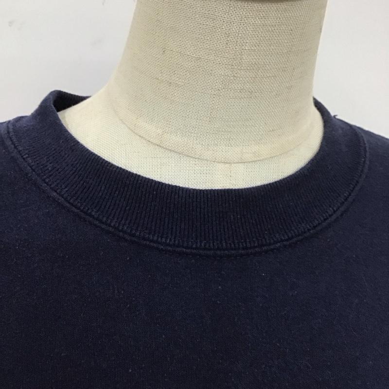 ジャージーズ JERZEES トレーナー 長袖 裏起毛 スウェット 刺繍 M ロゴ、文字 紺 / ネイビー / レディース USED 古着 中古 10108138