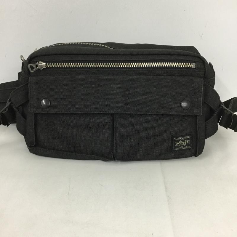 ポーター PORTER ウエストバッグ ウエストバッグ SMOKY スモーキー ボディバッグ ロゴ、文字 黒 / ブラック / メンズ USED 古着 中古 10131245