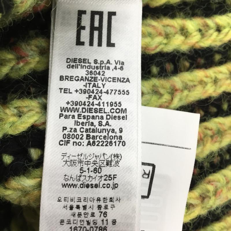 ディーゼル DIESEL 帽子 ニット帽 ユニセックス FREE 黒 / ブラック / X 緑 / グリーン / X 桃 / ピンク / メンズ USED 古着 中古 10140572