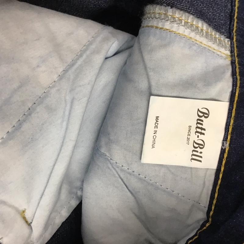 古着 USED パンツ デニム、ジーンズ デニムパンツ ワイドパンツ カジュアルパンツ buttbill L 無地 インディゴ / インディゴ / メンズ USED 古着 中古 10130691