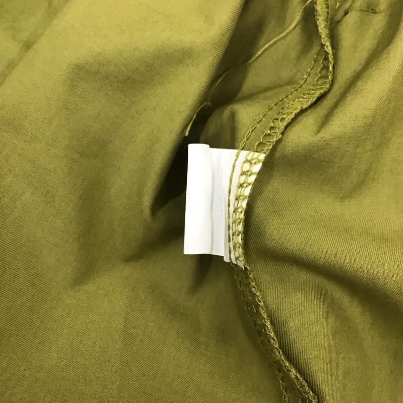 ザラ ZARA カットソー 七分袖 ペプラム パフスリーブ S 無地 カーキ / カーキ / レディース USED 古着 中古 10115874