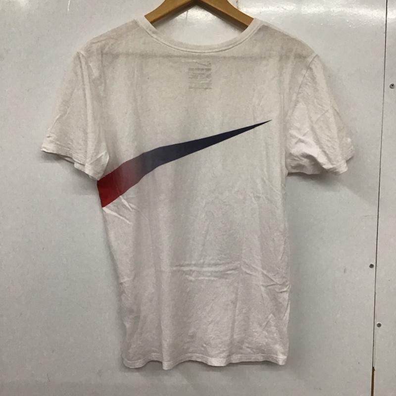 ナイキ NIKE Tシャツ 半袖 805002-410 半袖カットソー プリントTシャツ クルーネックカットソー L プリント 白 / ホワイト / メンズ USED 古着 中古 10137292