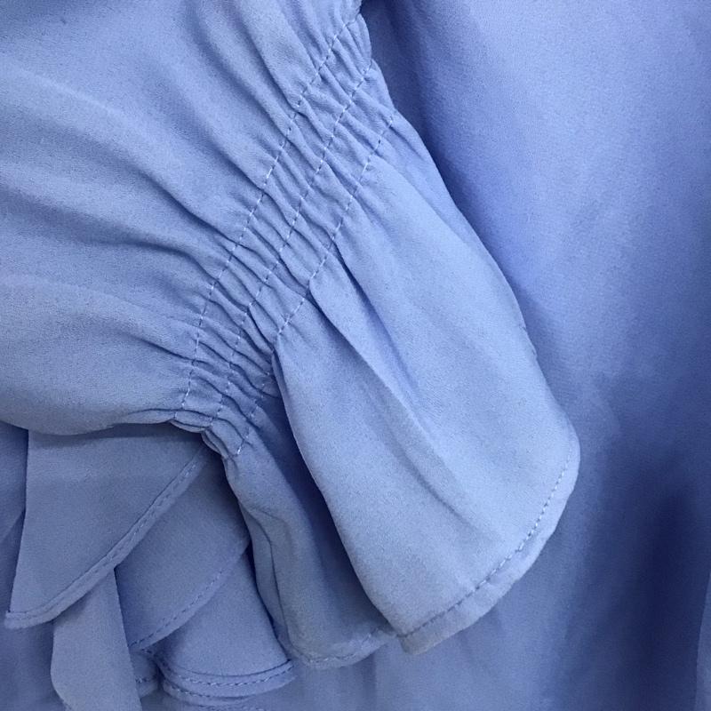 ザラ ZARA シャツ、ブラウス 長袖 S 無地 水色 / ライトブルー / レディース USED 古着 中古 10136616