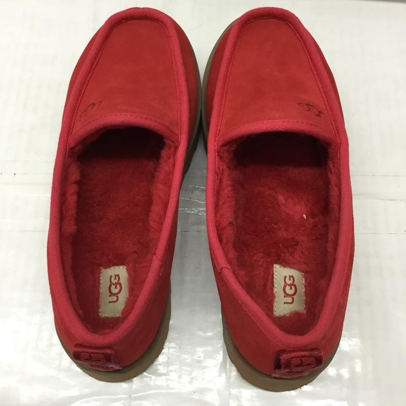 アグ UGG カジュアルシューズ カジュアルシューズ 1121570 スーパー モック スリッパ スリッポン Super Moc Slipper 26cm 26.0cm ロゴ、文字 赤 / レッド / レディース USED 古着 中古 10119084