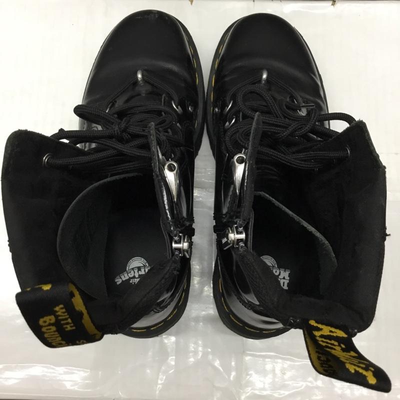 ドクターマーチン Dr.Martens ブーツ ショートブーツ AW006 サイドファスナー レースアップ UK8 US:9 無地 黒 / ブラック / メンズ USED 古着 中古 10117005