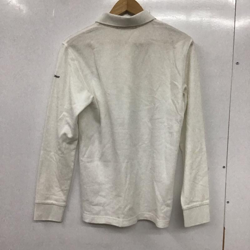 マークアンドロナ MARK&LONA ポロシャツ 長袖 長袖ポロシャツ 長袖カットソー カラーシャツ 46 ロゴ、文字 白 / ホワイト / メンズ USED 古着 中古 10137846