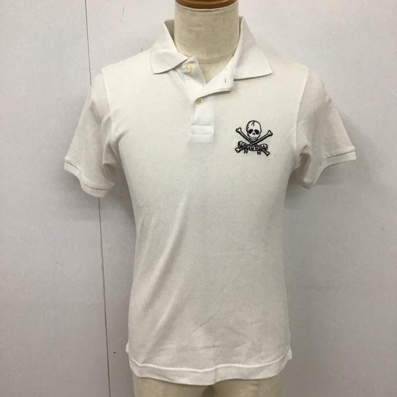 クリームソーダ CREAMSODA ポロシャツ 半袖 半袖ポロシャツ カラーシャツ 半袖カットソー S ロゴ、文字 白 / ホワイト /  メンズ USED 古着 中古 10113114