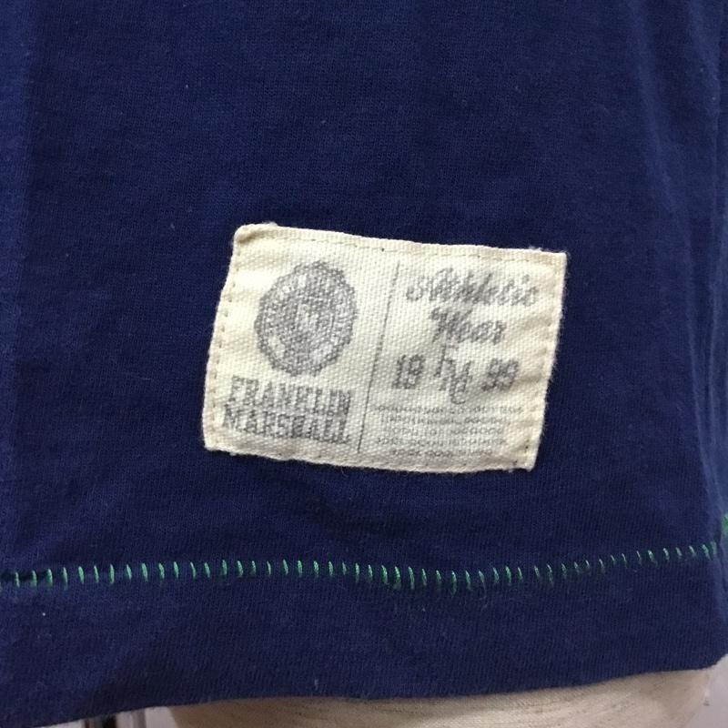 フランクリンマーシャル FRANKLIN&MARSHALL Tシャツ 半袖 半袖カットソー プリントTシャツ クルーネックカットソー L プリント 紺 / ネイビー /  メンズ USED 古着 中古 10108523