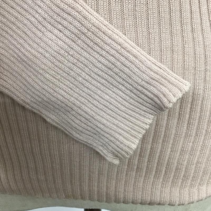 バーバリーブルーレーベル BURBERRY BLUE LABEL ニット、セーター 長袖 FB594-757-12 ウール タートルネック 38 ワンポイント 桃 / ピンク /  レディース USED 古着 中古 10116716