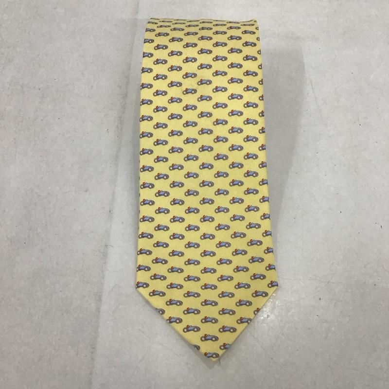 サルヴァトーレフェラガモ Salvatore Ferragamo ネクタイ ネクタイ シルク 総柄 黄 / イエロー / メンズ USED 古着 中古 10135315