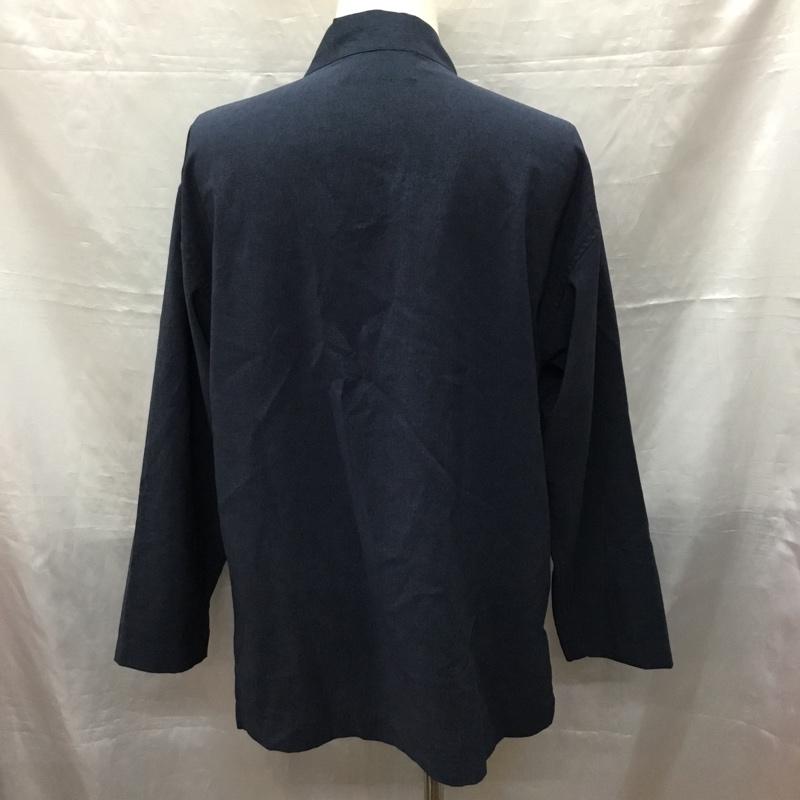 ユナイテッドアローズグリーンレーベルリラクシング UNITED ARROWS green label relaxing ジャケット、上着 ジャケット、ブレザー 3211-225-2234 長袖ジャケット ノーカラージャケット 前ボタンカーディガン M 無地 紺 / ネイビー / メンズ USED 古着 中古 10120125