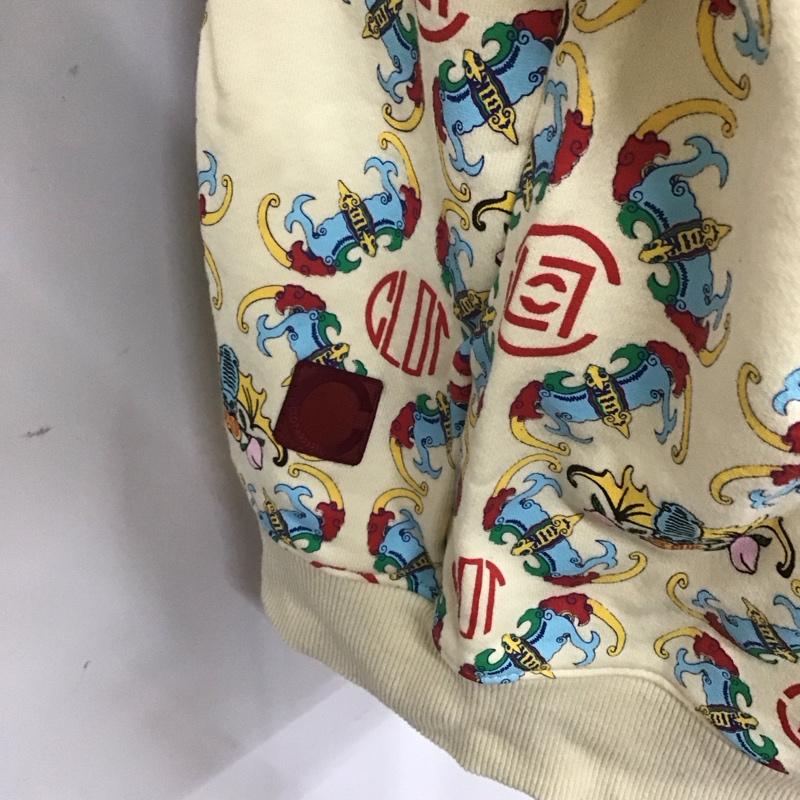 クロット アパレル CLOTAPPAREL パーカー 長袖 XL プリント アイボリー / アイボリー / メンズ USED 古着 中古 10106417