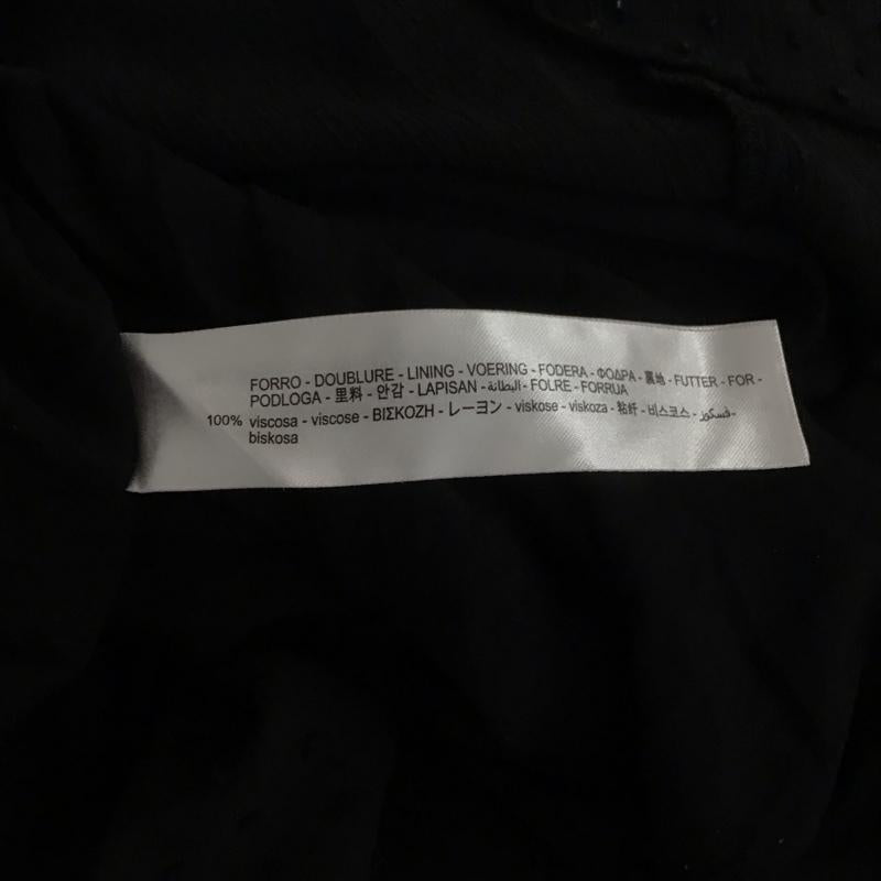 ザラ ZARA ワンピース ロングスカート 8741 263 800 半袖 フレアスリーブ スキッパーワンピース ギャザー XS ドット 黒 / ブラック / レディース USED 古着 中古 10138644