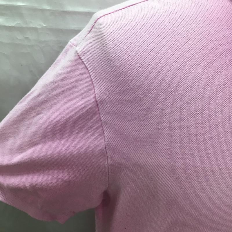 ポロバイラルフローレン Polo by RALPH LAUREN ポロシャツ 半袖 半袖ポロシャツ カラーシャツ 半袖カットソー XL ロゴ、文字 桃 / ピンク / メンズ USED 古着 中古 10109284