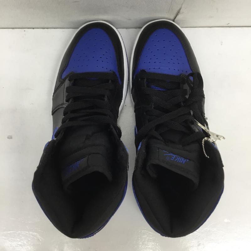 ナイキ NIKE スニーカー スニーカー 136066-041 Nike Air Jordan 1 Retro High Roya 2001年製 エアジョーダン1 レトロ ハイ ロイヤル 24.5cm ロゴ、文字 白 / ホワイト / X 青 / ブルー / X 黒 / ブラック / レディース USED 古着 中古 10116031