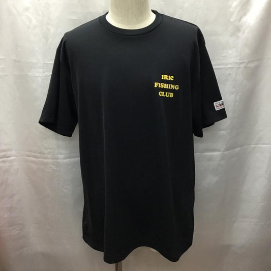 イリエ IRIE Tシャツ 半袖 半袖カットソー プリントTシャツ クルーネックカットソー XL ロゴ、文字 黒 / ブラック /  メンズ USED 古着 中古 10108699