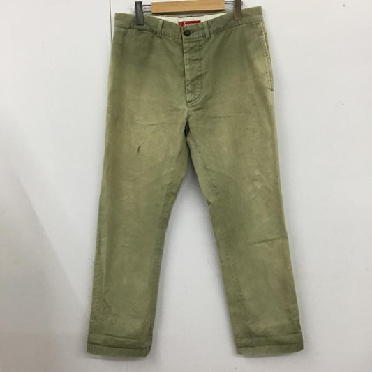 シュプリーム Supreme パンツ ワークパンツ、ペインターパンツ ワークパンツ ワイドパンツ カジュアルパンツ 32インチ 無地 カーキ / カーキ /  メンズ USED 古着 中古 10120647