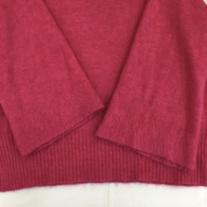 ジーナシス JEANASIS ニット、セーター 長袖 FREE 無地 桃 / ピンク / レディース USED 古着 中古 10138861