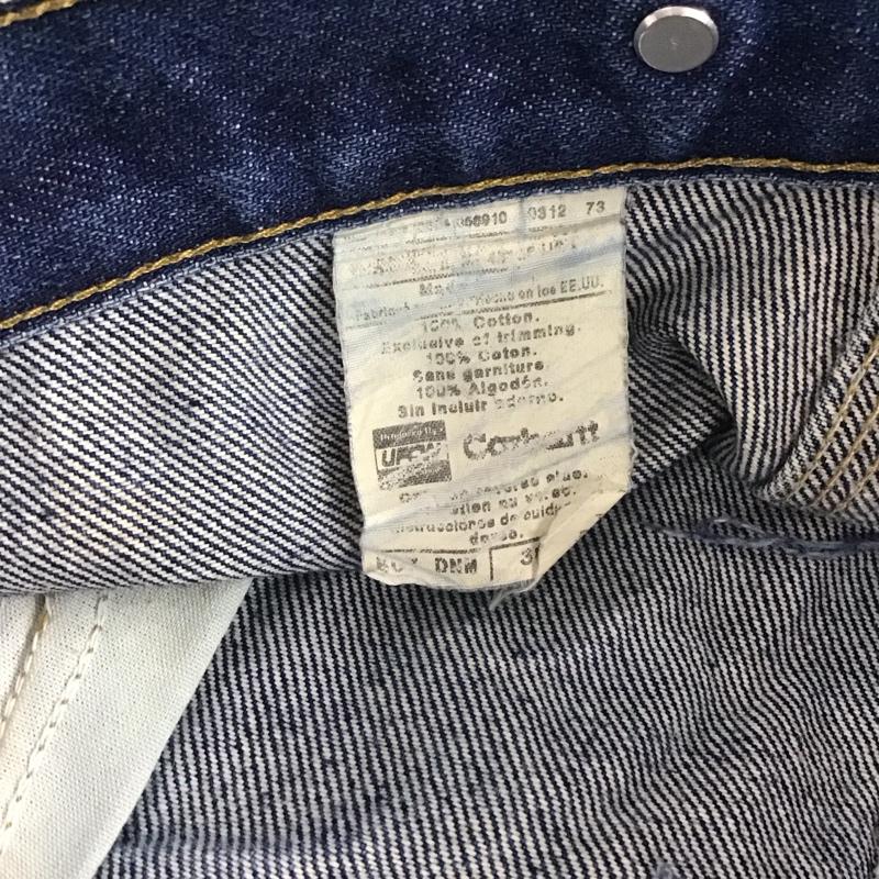 カーハート Carhartt パンツ デニム、ジーンズ デニムパンツ ワイドパンツ カジュアルパンツ 38インチ 無地 インディゴ / インディゴ / メンズ USED 古着 中古 10146099