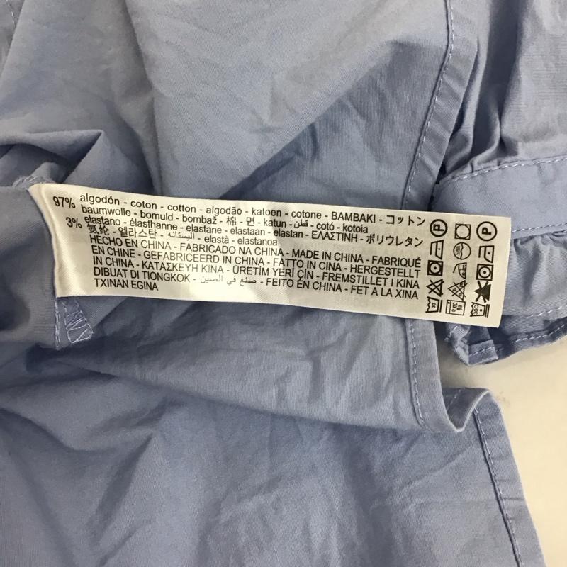 ザラ ZARA シャツ、ブラウス 半袖 M 無地 水色 / ライトブルー / レディース USED 古着 中古 10130242