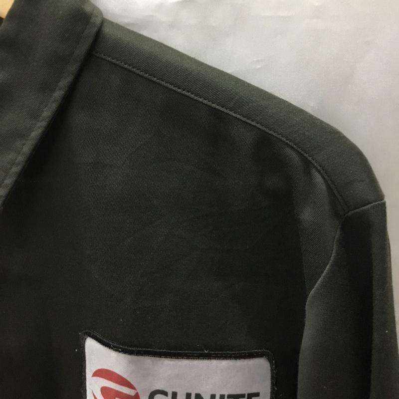 ビックマック BIGMAC シャツ、ブラウス 長袖 長袖シャツ カラーシャツ ポケットシャツ 長袖カットソー 古着 M ロゴ、文字 カーキ / カーキ /  メンズ USED 古着 中古 10113383