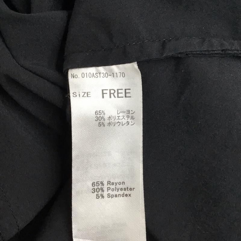 マウジー MOUSSY カットソー 長袖 長袖カットソー カラーシャツカットソー 長袖シャツ FREE 無地 黒 / ブラック / レディース USED 古着 中古 10119549
