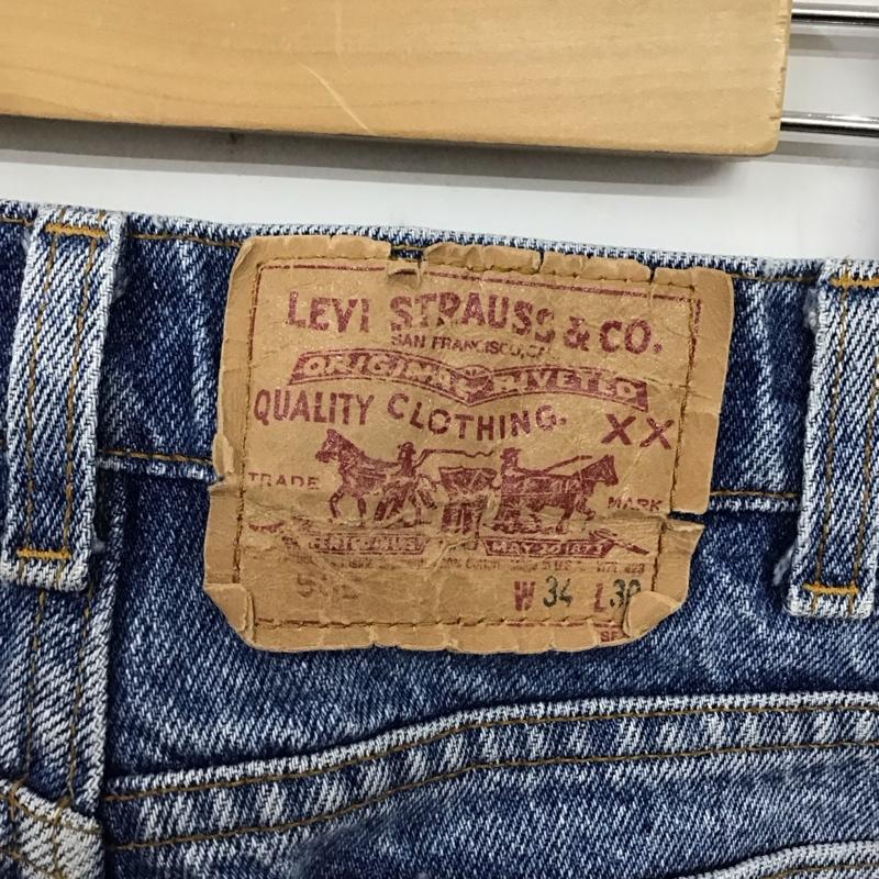 リーバイス Levi s パンツ デニム、ジーンズ 34インチ 無地 水色 / ライトブルー /  メンズ USED 古着 中古 10123344