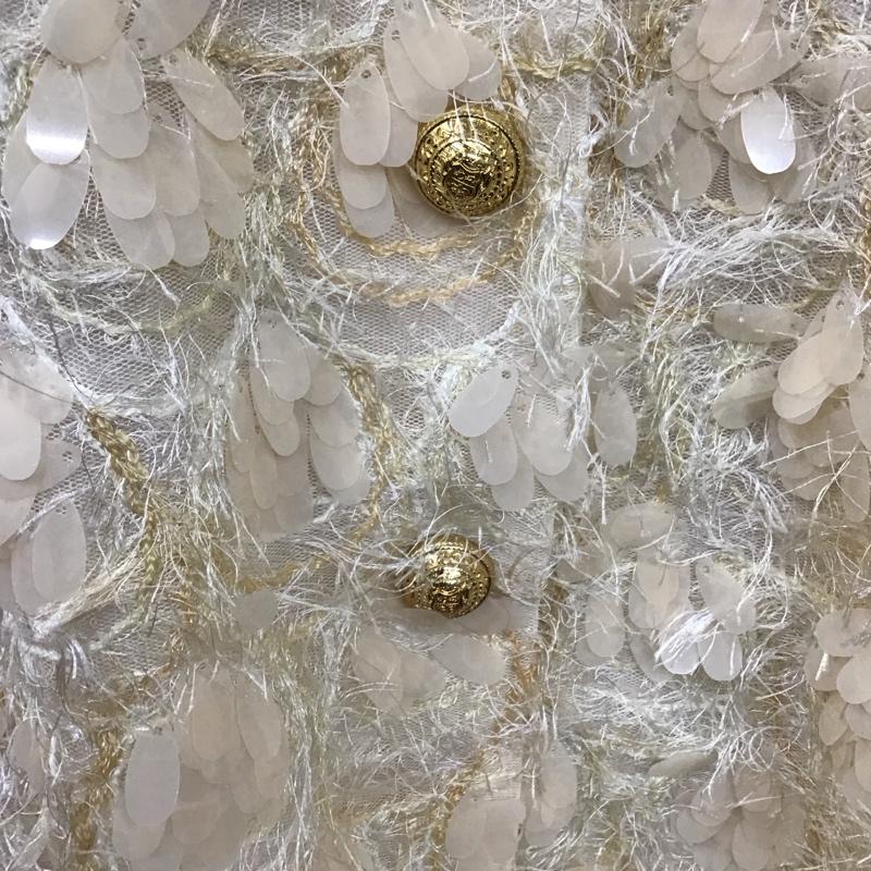 ザラ ZARA ジャケット、上着 ジャケット、ブレザー スパンコールジャケット アウター カジュアルジャケット M 無地 ベージュ / ベージュ / レディース USED 古着 中古 10118512