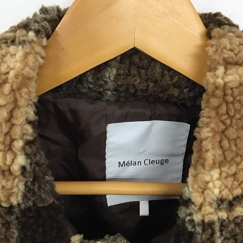 メランクルージュ Melan Cleuge ジャケット、上着 ジャケット、ブレザー ボアジャケット FREE チェック マルチカラー / マルチカラー / レディース USED 古着 中古 10129800