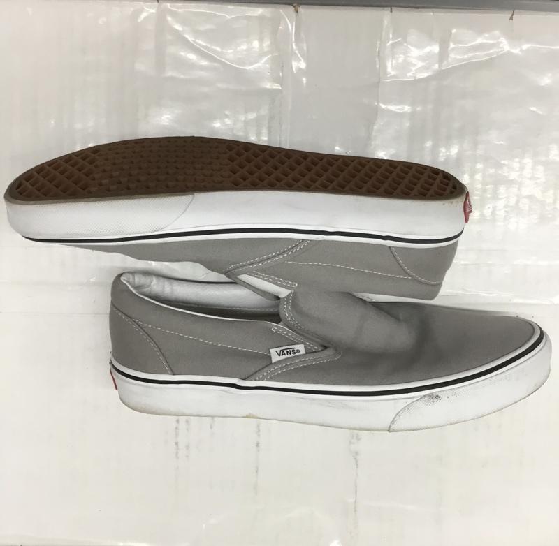 バンズ VANS スリッポン スリッポン 508731 27.5cm 27.5cm ロゴ、文字 灰 / グレー / X 白 / ホワイト / メンズ USED 古着 中古 10106530