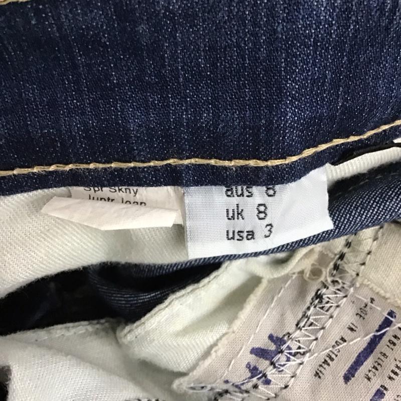 スビ TSUBI パンツ デニム、ジーンズ デニムパンツ スリムパンツ ストレッチパンツ ジーンズ 裾ジップ 8 無地 インディゴ / インディゴ / レディース USED 古着 中古 10117284