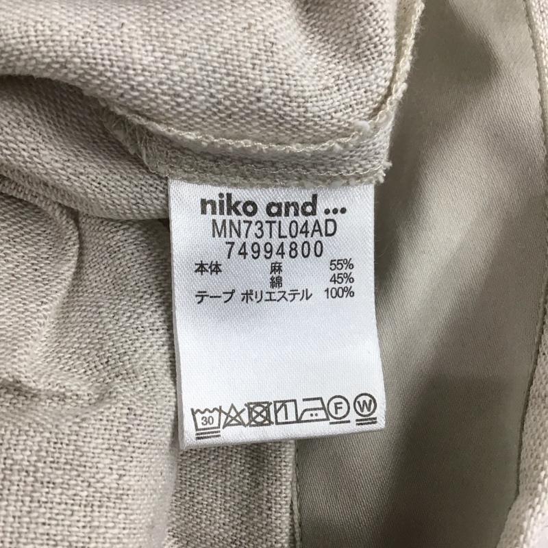 ニコアンド niko and... パンツ スラックス M 無地 アイボリー / アイボリー / レディース USED 古着 中古 10151080