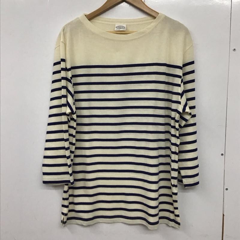 ユナイテッドアローズグリーンレーベルリラクシング UNITED ARROWS green label relaxing カットソー 長袖 3217-175-4060 長袖ボーダートップス 長袖カットソー L ボーダー柄 青 / ブルー / メンズ USED 古着 中古 10133192