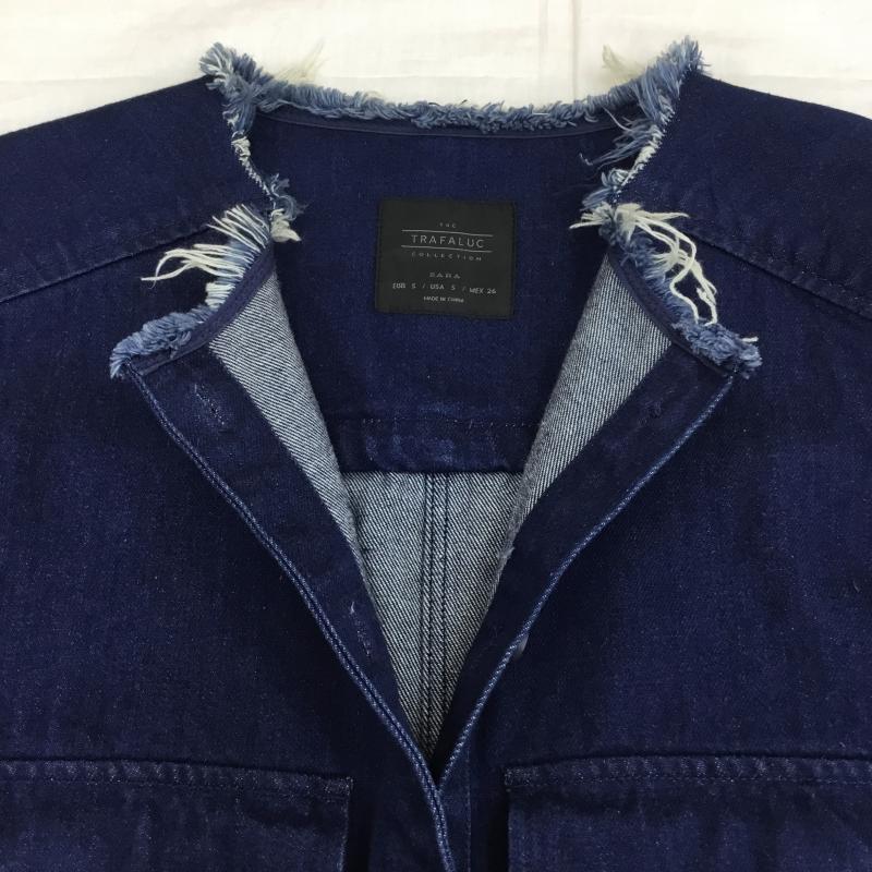 ザラ ZARA ジャケット、上着 ジャケット、ブレザー S 無地 インディゴ / インディゴ / レディース USED 古着 中古 10137769